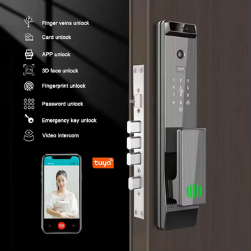Finger Vein Tuya Automatic Face Recognition Lock With Camera Digital Fingerprint Biometric Digital Smart Door Lock