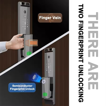 Finger Vein Tuya Automatic Face Recognition Lock With Camera Digital Fingerprint Biometric Digital Smart Door Lock