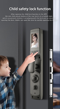 Glomarket Video Intercom Face Door Lock With Camera Real-time Monitoring Digital Fingerprint 3d Face Rrecognition Smart Lock