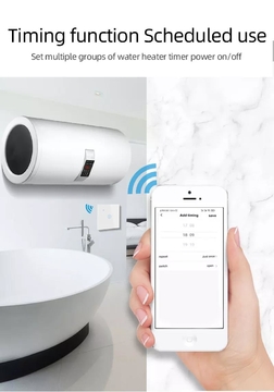 Glomarket Tuya  Smart Switch Water Heater Glass Panel Wall Touch Time Scheduled Boiler Water Heater Switch