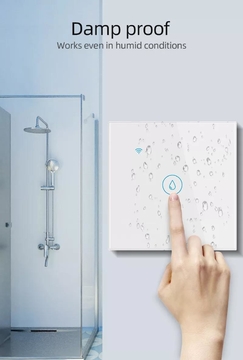 Glomarket Tuya  Smart Switch Water Heater Glass Panel Wall Touch Time Scheduled Boiler Water Heater Switch
