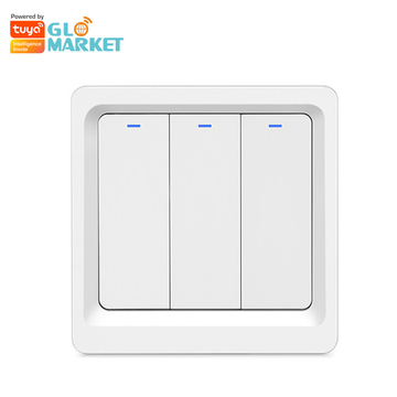 Glomarket 1 2 3 Gang Tuya Wifi Smart Button Light Switch