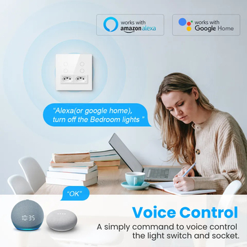 Glomarket Smart Wifi Brazil Standard Tuya Smart 4 Gang Switch And Socket