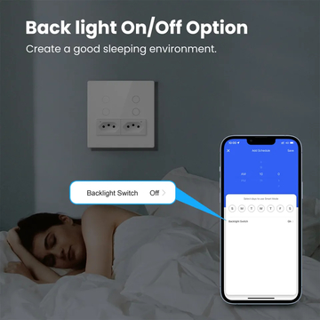 Glomarket Smart Wifi Brazil Standard Tuya Smart 4 Gang Switch And Socket