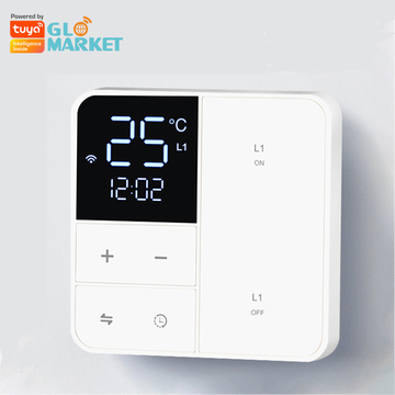 Glomarket Tuya Wifi Smart Wall Switch With Temperature Display Sreen