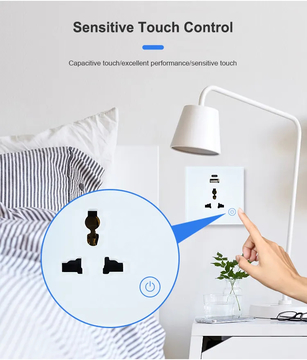 Glomarket Tuya Smart Wifi/Zigbee Univercail Socket With USB Type C