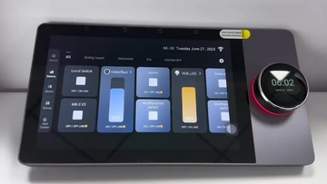 Glomarket 6 Inch Ble Music Wall Touch Screen Zigbee Hub Gateway Central Control