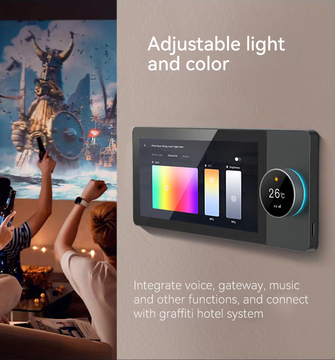 Glomarket 6 Inch Ble Music Wall Touch Screen Zigbee Hub Gateway Central Control