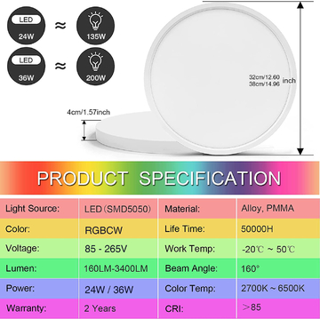 Smart wifi ceilling light